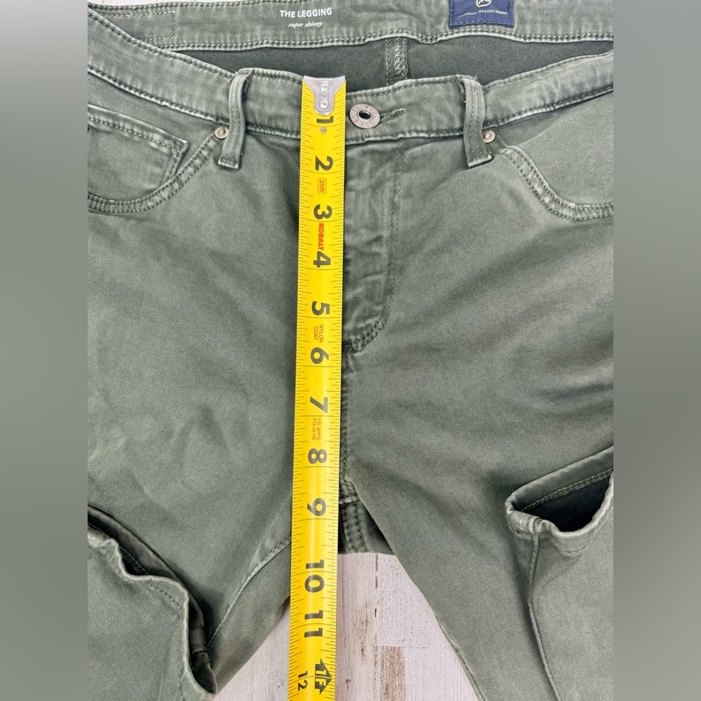 AG Adriano Goldschmied Jeans Womens 31R Green The Legging Super Skinny Fit - Picture 8 of 13